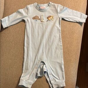 Charming Light Blue Kids Footie by Stitchy Fish